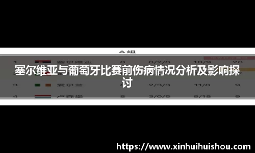 塞尔维亚与葡萄牙比赛前伤病情况分析及影响探讨